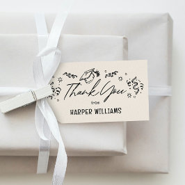 Etiqueta Para Presente Artsy Doodles - Marca de Favor para Graduação de C