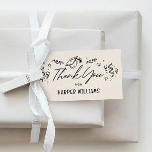 Etiqueta Para Presente Artsy Doodles - Marca de Favor para Graduação de C