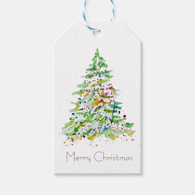Etiqueta Para Presente Árvore de Natal (Frente)