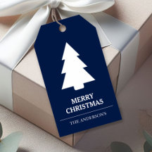 Árvore de Natal Azul e Branco