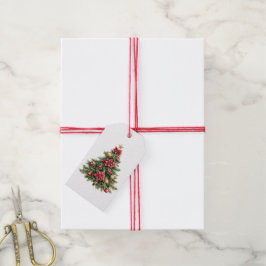 Etiqueta Para Presente Árvore de Natal Feriado XMas