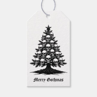 Etiqueta Para Presente Árvore de Natal Gótica II