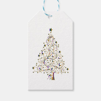Etiqueta Para Presente Árvore de Natal Moderna