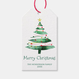 ETIQUETA PARA PRESENTE ÁRVORE DE NATAL MODERNA