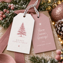 Árvore de Natal Motivo de Inverno Rosa Empoeirado 