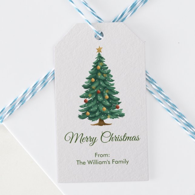 Etiqueta Para Presente Árvore de Natal vetorial (Criador carregado)