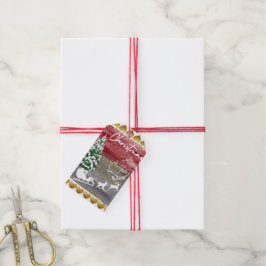 Etiqueta Para Presente Árvores de Natal vintage
