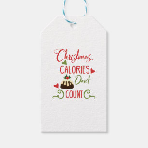 Etiqueta Para Presente as calorias do Natal não contam citações