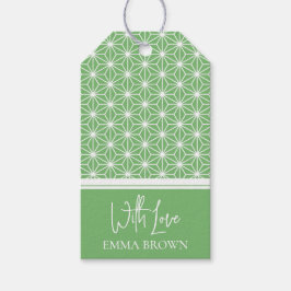 Etiqueta Para Presente Asanoha | Padrão KIMONO japonês