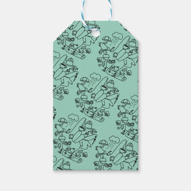 Etiqueta Para Presente ASL ILY Thanks – Autumn Vibes  (Frente)