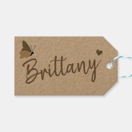 Etiqueta Para Presente Assinatura de presentes simples e simples em papel