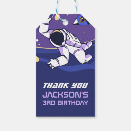 Etiqueta Para Presente Astronauta do Partido do Aniversário de criança Es