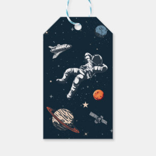 ETIQUETA PARA PRESENTE ASTRONAUTA NO ESPAÇO
