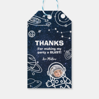 Etiqueta Para Presente Astronauta primeiro aniversario de Planetas Extern