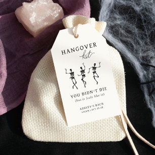 Etiqueta Para Presente Até a morte, o Kit de Hangover do Partido Nós