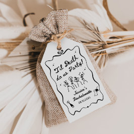 Etiqueta Para Presente Até que a Morte nos Separe Fim de Semana de Desped