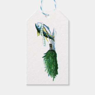 Etiqueta Para Presente Atum Yellowfin Árvore de Natal