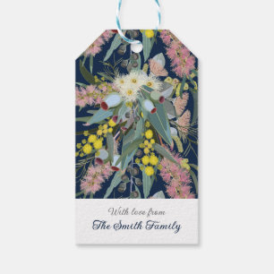 Etiqueta Para Presente Aussie Native Bush Blooms Royal Blue