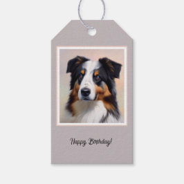 Etiqueta Para Presente Australian Shepherd Kopf -