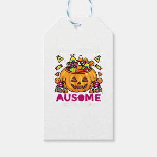 Etiqueta Para Presente Autismo ASD Sensibilização Halloween Truque Não Ve
