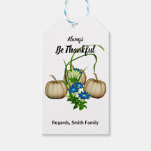 Autumn Fall Watercolor White Pumpkin Ação de Graça