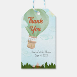 Etiqueta Para Presente Aventura Aguarda Balão de Ar Quente