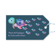 Azul cor-de-rosa púrpura mimma a tartaruga marinha