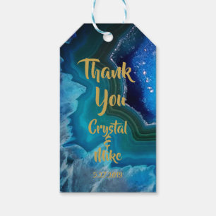 Etiqueta Para Presente Azul Cristal