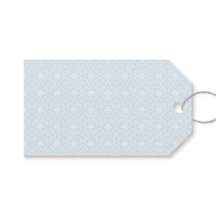 Azul e Branco Damasco Elegante Floral Chic