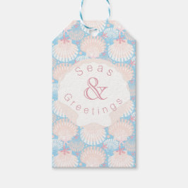 Etiqueta Para Presente Azul-Natal costeiro