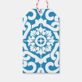 Etiqueta Para Presente Azulejos azuis portugueses 1