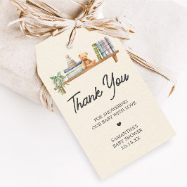 Etiqueta Para Presente Baby Books and Brunch Neutral Shower Favor Tags