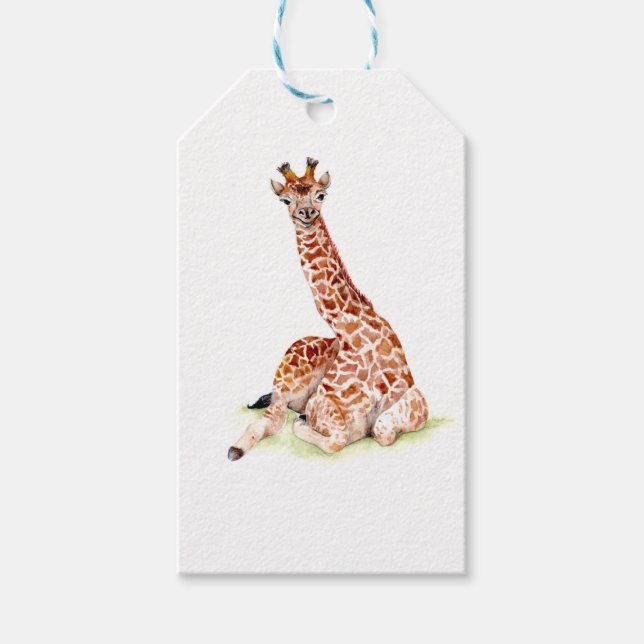 Etiqueta Para Presente Baby Giraffe (Frente)