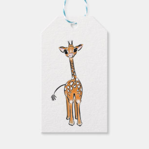 Etiqueta Para Presente Baby Giraffe
