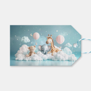Etiqueta Para Presente Baby Giraffe com todos os seus amigos