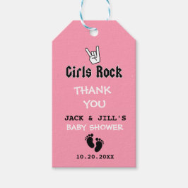 ETIQUETA PARA PRESENTE BABY GIRL CHÁ CONCERT TICKET