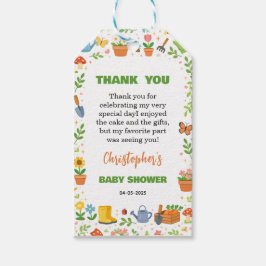 Etiqueta Para Presente Baby in Bloom Garden Baby Shower | Cute Floral
