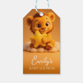 Etiqueta Para Presente Baby Shower Gift Tag – Little Lion & Star