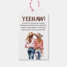 Etiqueta Para Presente Bachelorette Cowgirl