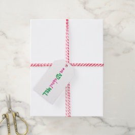 Etiqueta Para Presente Bachelorette Hashtag Gift Tag Rosa Verde Branco
