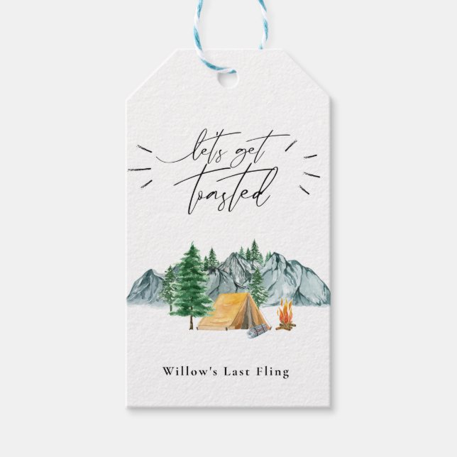 Etiqueta Para Presente Bachelorette Torrada de vamos (Frente)