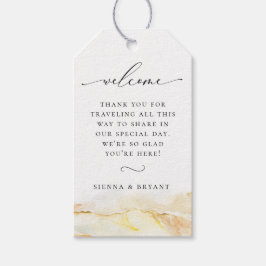 Etiqueta Para Presente Bag Bohemian Desert Watercolor Wedding
