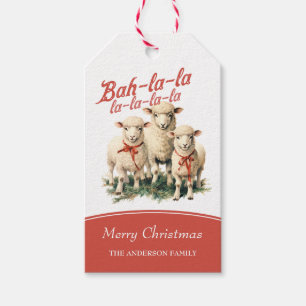 Etiqueta Para Presente Bah La La Cute Retro Christmas Shea
