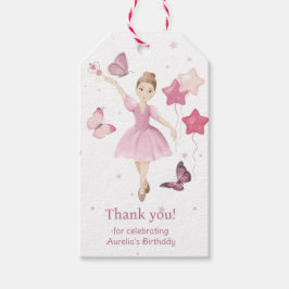 Etiqueta Para Presente Bailarina Fofa Rosa Obrigada