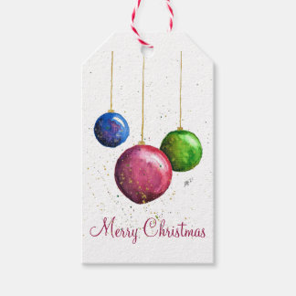 Etiqueta Para Presente Balas de Natal Coloridas, Whimsical