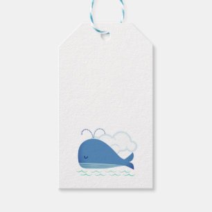 Etiqueta Para Presente Baleia relaxada