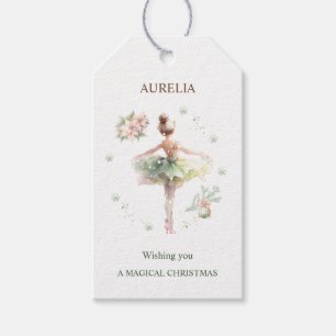 Etiqueta Para Presente Ballerina Christmas Gift Tag