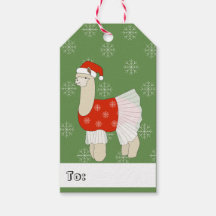 Ballerina Llama ilusima Natal Flocos de Neve