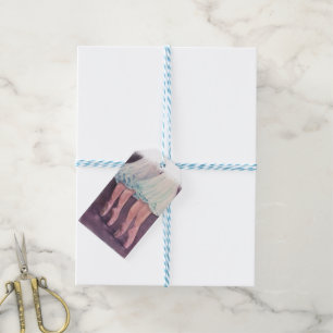 ETIQUETA PARA PRESENTE BALLERINAS EM AZUL