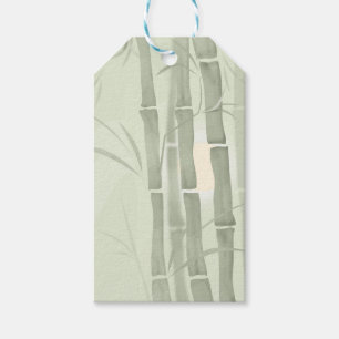 Etiqueta Para Presente Bambu verde
